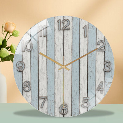 Horloge murale horloge murale en verre 12 po