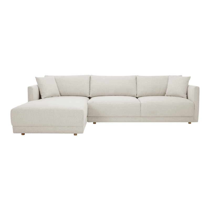 Bryn Upholstered Sectional, Oyster Boucle, Left Hand Facing