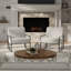 Fauteuil d'appoint en métal Ricci-384480135