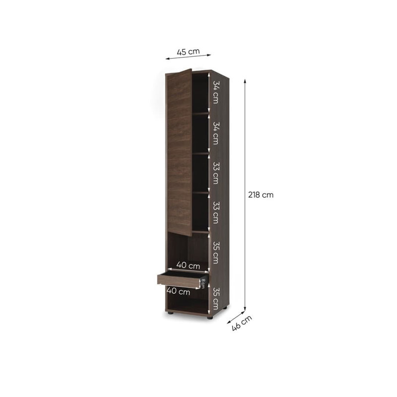 45cm W Laminate Shelving Unit
