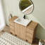 Ensemble de meuble-lavabo simple autoportant 48 po avec plateau en résine et tiroirs à fermeture en douceur 48 po