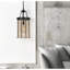 Luminaire suspendu cylindrique noir à 1 lumière Ulm