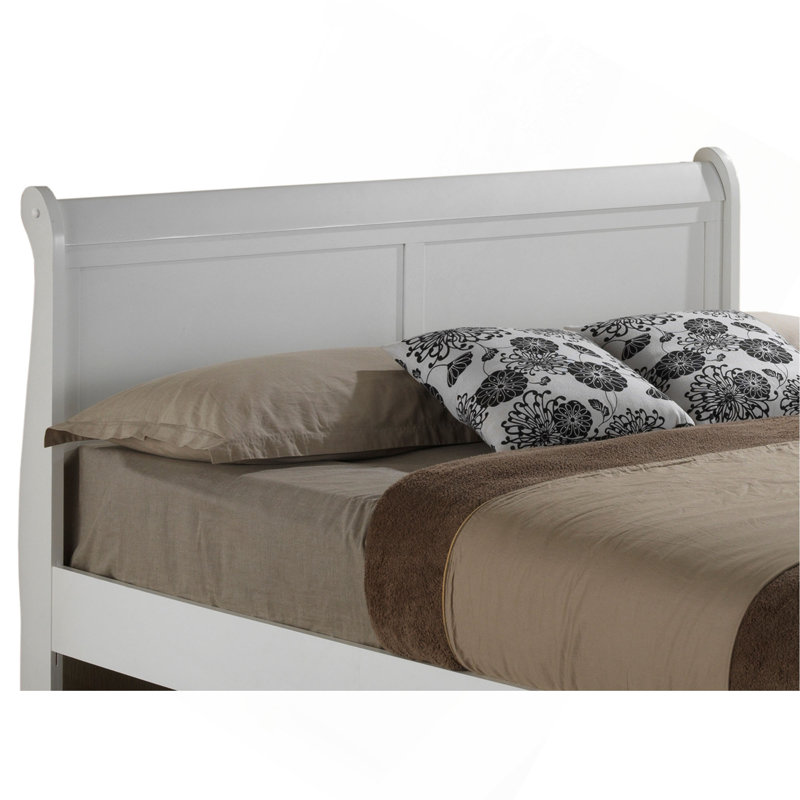 Charmant lit gigogne double en blanc classique