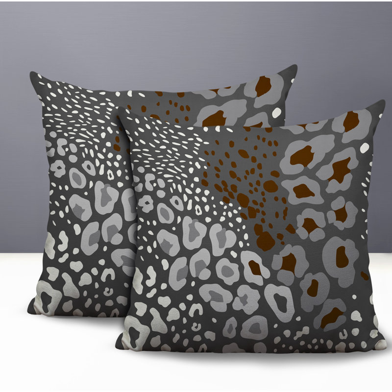 Oreiller réversible intérieur / extérieur Ashly, 16x16, Gray