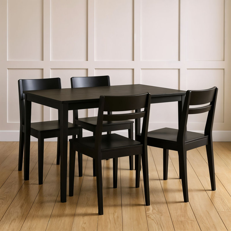 Ensemble de table de salle à manger Crew, Noir