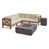 Structure teck / coussin beige