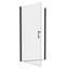 1 3/8" Adjustment,Universal Pivot Shower Door, Open Outside, With 1/4" Tempered Glass Finish 3672-125104727