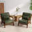 Jyrin 25.8" Wide Mid Century Upholstered Faux Leather Solid Wood Accent Chair with an Extra Pillow-620179809-620179811