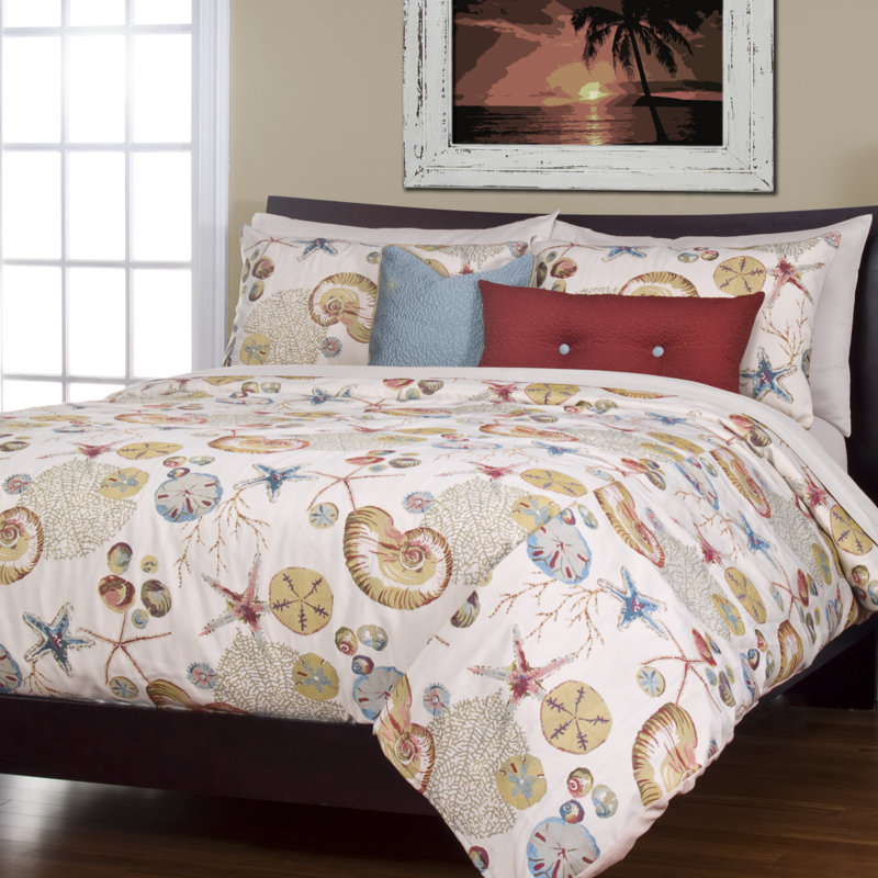 Naples Duvet Cover & Insert, Coral, Queen