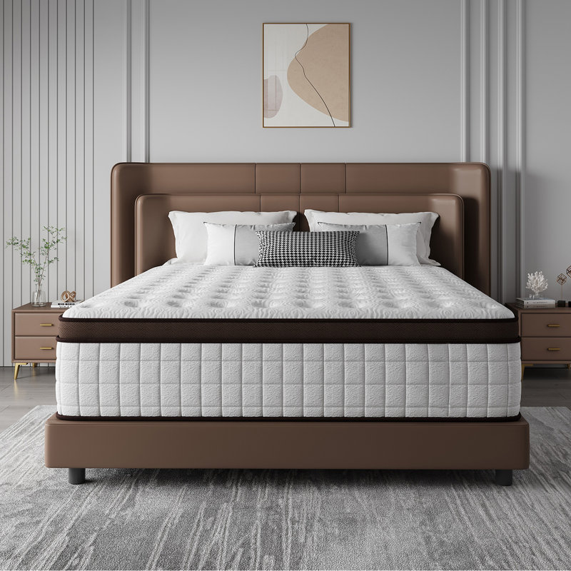 Medium Bamboo Cooling Memory Gel Foam Mattress With Charcoal, Queen, 12"
