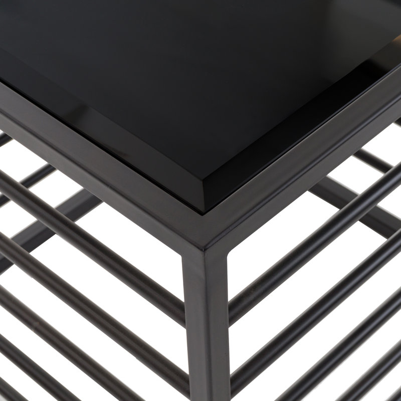 Aiki Glass Top End Table