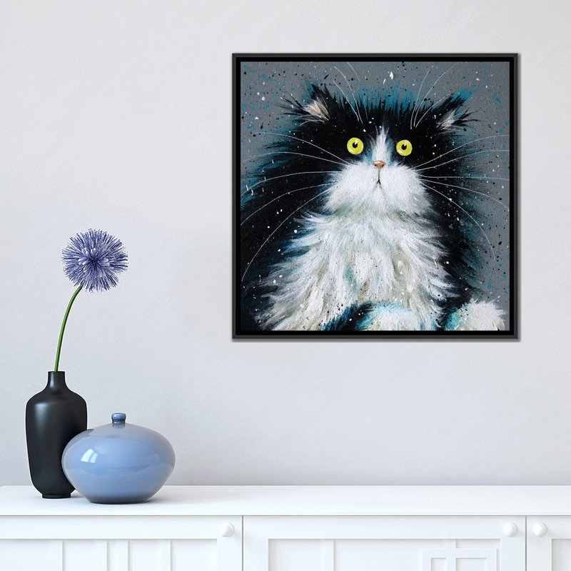 Juniper par Kim Haskins-reproduction d’art, Pas de tapis, H 18 po x l 18 po x 1,5 po, Toile avec cadre noir