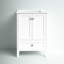 Selma 24'' Single Bathroom Vanity with Engineered Marble Top-357052625