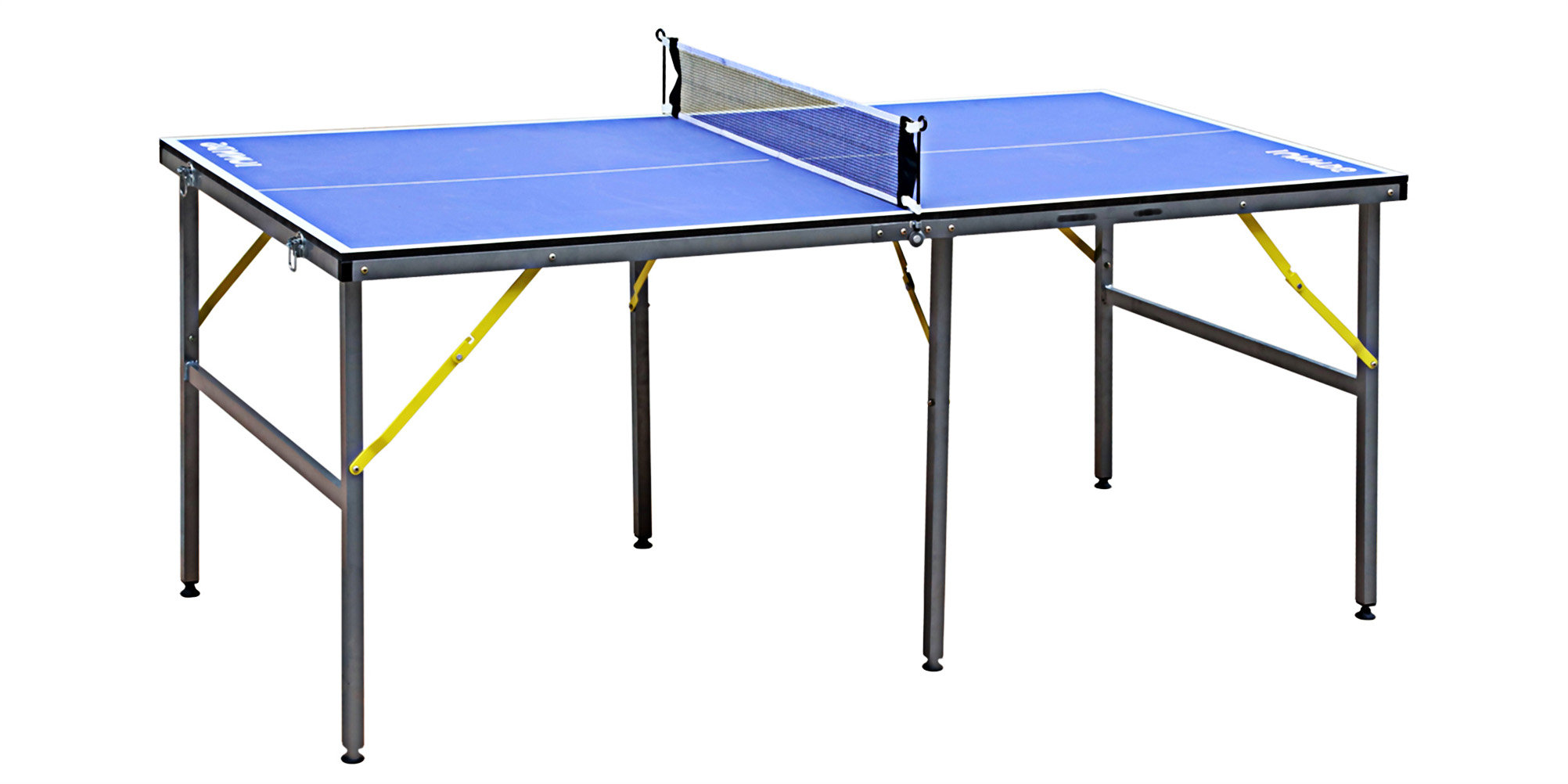 WhizMax Mid-Size Table Tennis Game Set - Indoor/Outdoor Portable Table Tennis Game With Net 2 Table Tennis Paddles And 3 Balls Blue