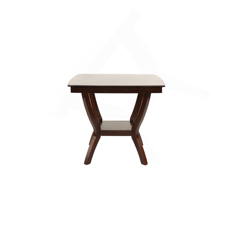 Table de salle à manger à hauteur de comptoir avec finition espresso en bois massif