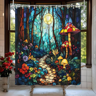 Rideau de douche Fantasy Forest