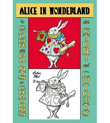 Buyenlarge Alice In Wonderland: The White Rabbit - Color Me! By John 