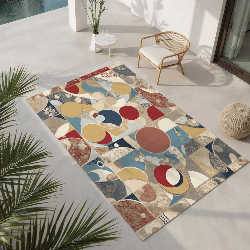 Tapis intérieur et extérieur Vivid Gleam, Rectangle 1 pi 6 po x 2 pi 6 po