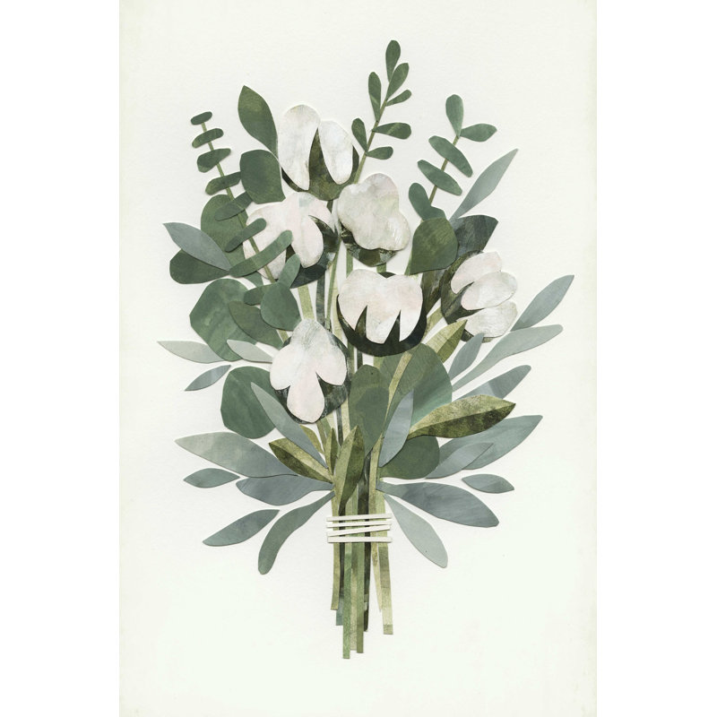 Bouquet de papier découpé de l'UA CH IV, H 30 po x l 20 po