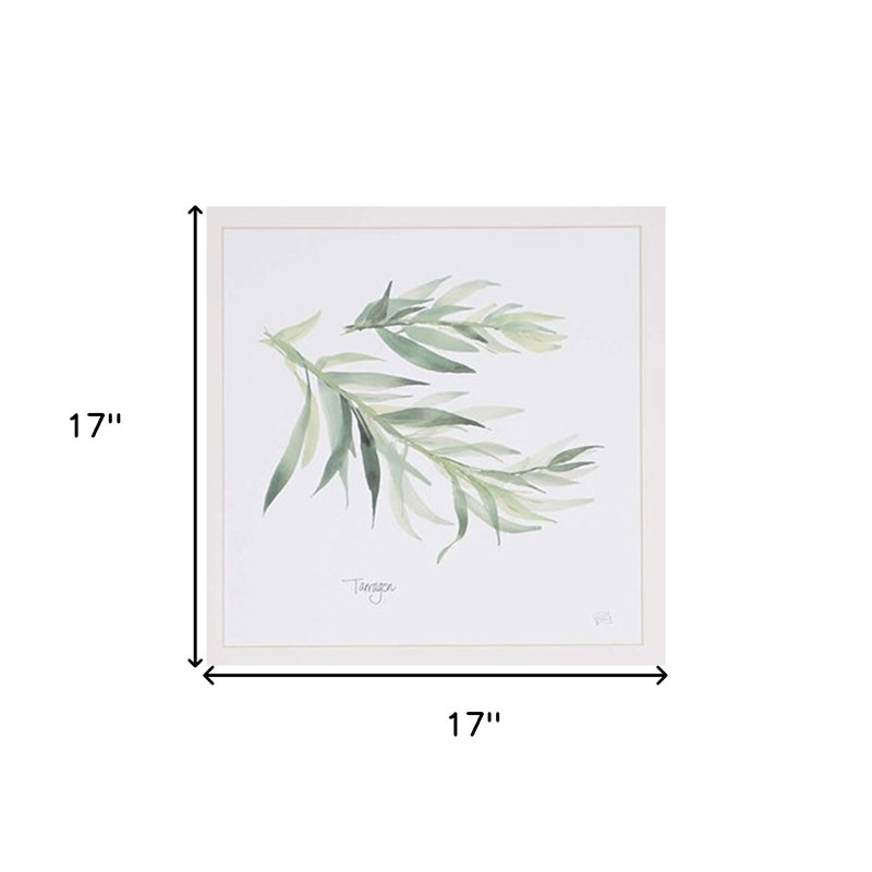HomeRoots (Set Of Four) Herbs Gold Framed Print Wall Art