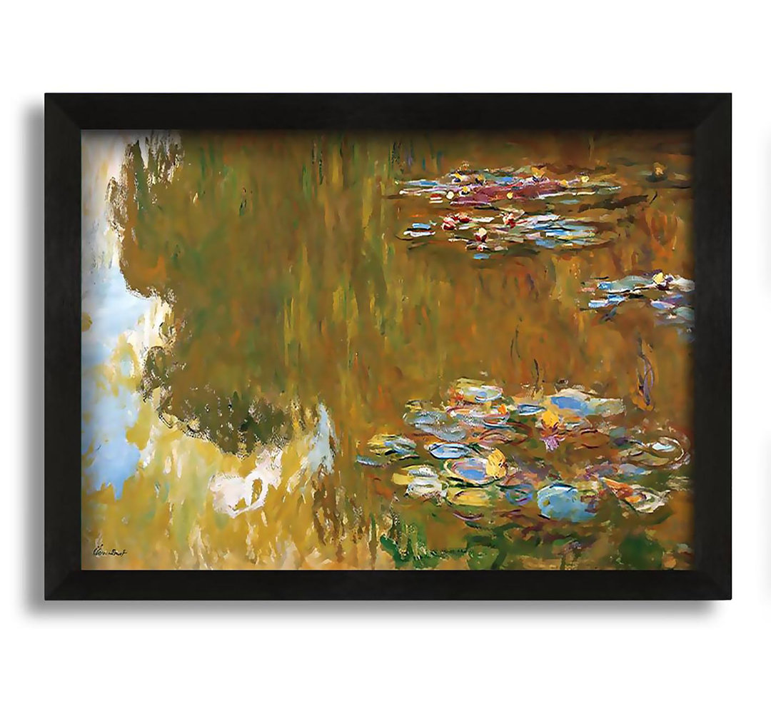 Gerahmtes Leinwandbild The Water Lily Ponda von Monet