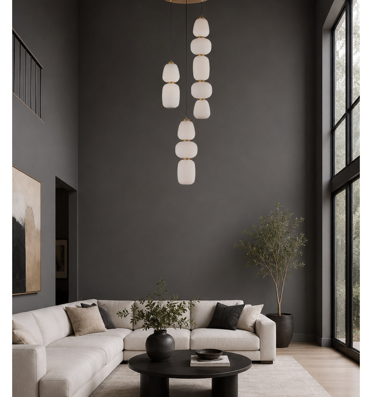 Kace Dimmable LED 3-Light Pendant