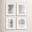 Gray On Gray Set Of 4 By Jacques Pilon - Framed Wall Art-891572198-891572200