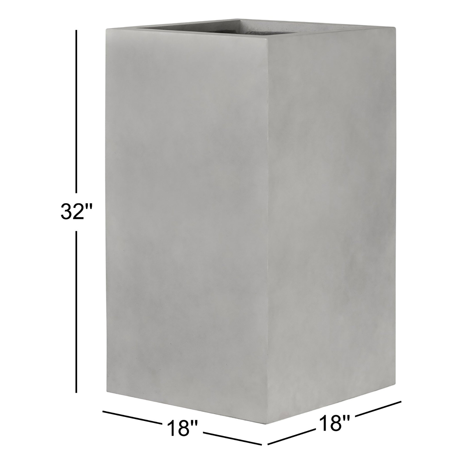 Nadette Planter Box, 32" H x 18" W x 18" D