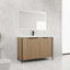 Meuble-lavabo autoportant avec lavabo en résine