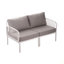 Ensemble de conversation pour patio 5 pièces, ensemble de mobilier modulaire d'extérieur moderne avec table basse carrée, coussin épais et imperméable pour terrasse, balcon-635286547