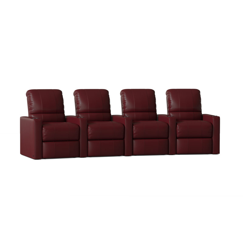 Rangée de sièges de cinéma maison Inuya (rangée de 4), Onyx Smartsuede, Manuel