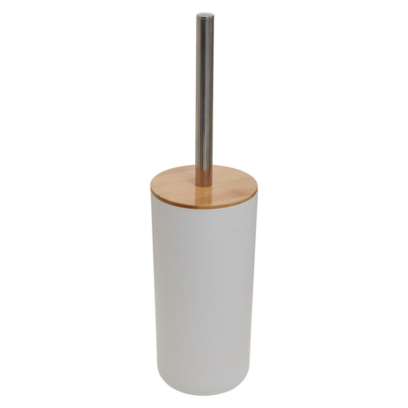 Lemay Free-Standing Toilet Brush & Holder, White
