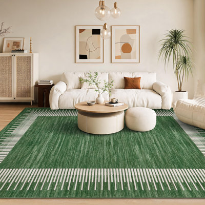 Tapis lavable moderne et minimaliste avec envers en caoutchouc, tapis souple et durable pliable pour les chambres à coucher, les salons et les salles à manger