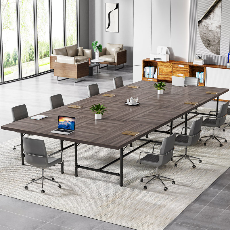 180cm Rectangle Conference Table, Black Oak