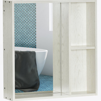 Armoire de rangement murale pour salle de bain, armoire Ã  pharmacie, armoire murale moderne pour salle de bain avec miroir