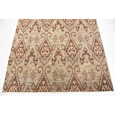 Nash One-of-a-Kind 5'7" X 7'10" New Age Wool Area Rug in Beige