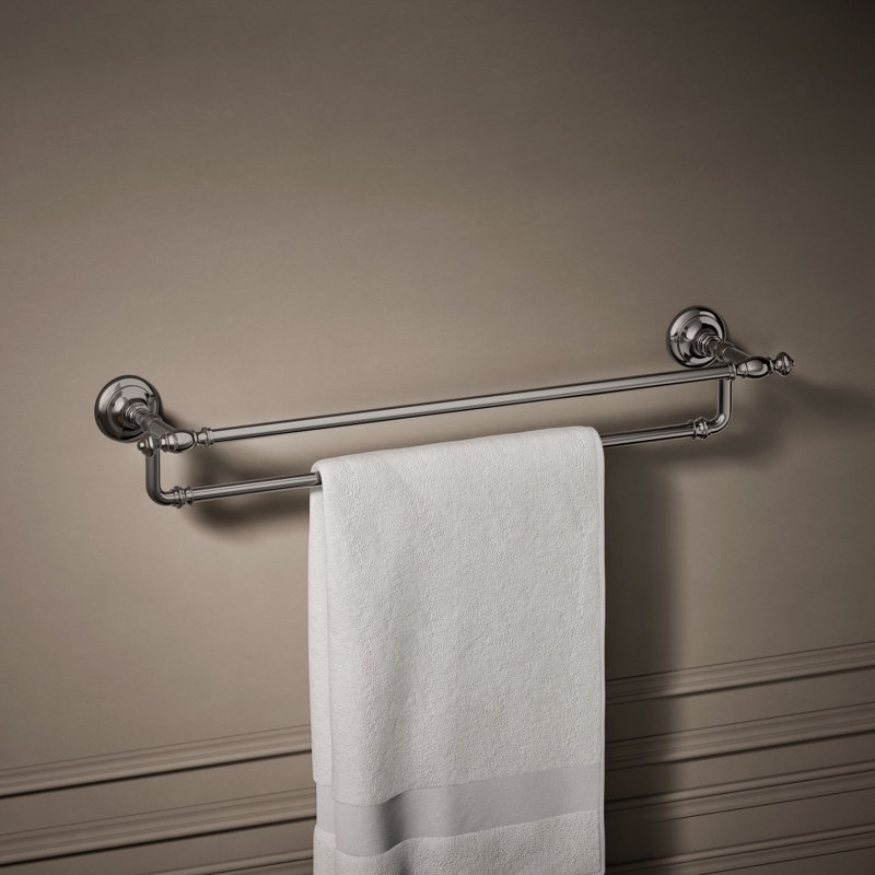 Artifacts® Double 24" Wall Mounted Towel Bar, Vibrant Titanium