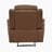 Elara 40.5" Traditional Top Grain Leather Manual Reclining Chair with Wall-Hugger Design and Pocket Coil Seating-139591426