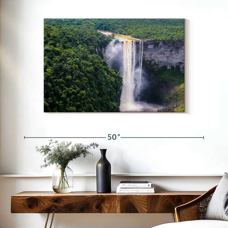 Alvord Kaieteur Falls, H 26 po x l 39 po