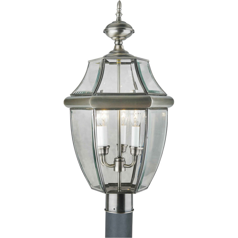 Anasthasie Beveled Lantern Head, Antique Pewter