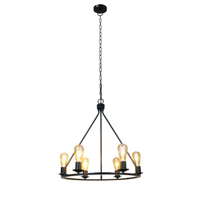 6 - Light Matt Black Unique / Statement Pendant