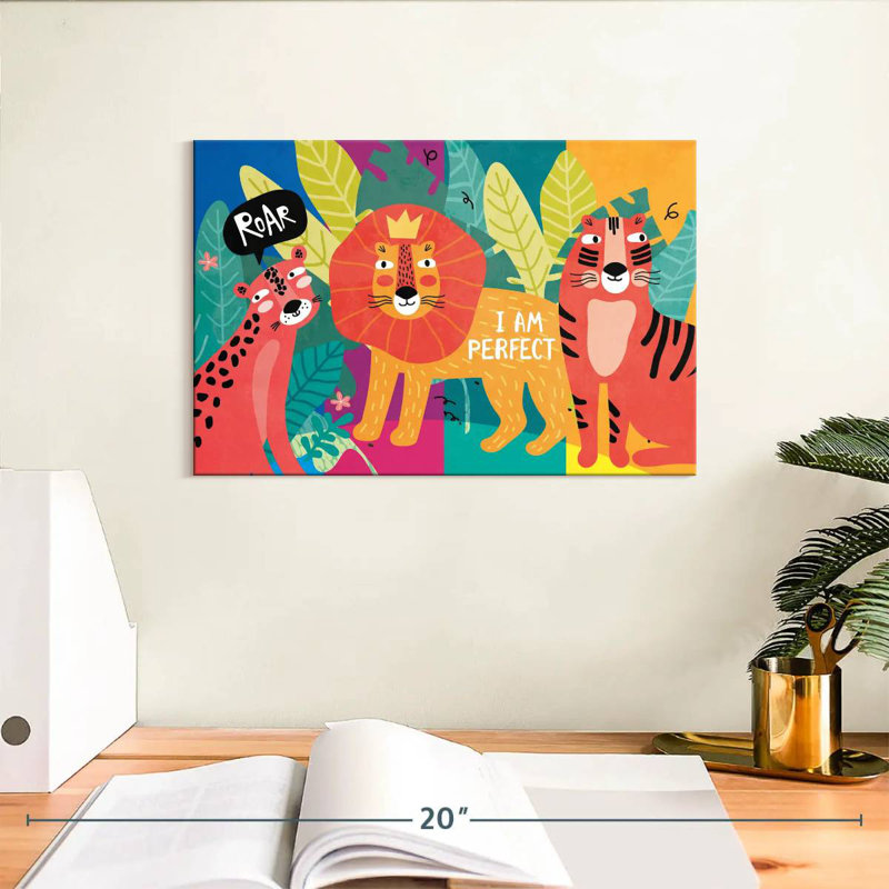 Ashelle Perfect Jungle Wild Cats, H 8 po x l 12 po