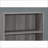 Bookshelf | 4-Tier 36”H | Adjustable Shelves | Transitional Style | Slate Gray | Particle Board-590728715