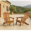 Ensemble de 2 chaises Adirondack en bois massif-493100004