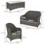Wicker 4 - Person Garden Lounge Set-503351874-503351875