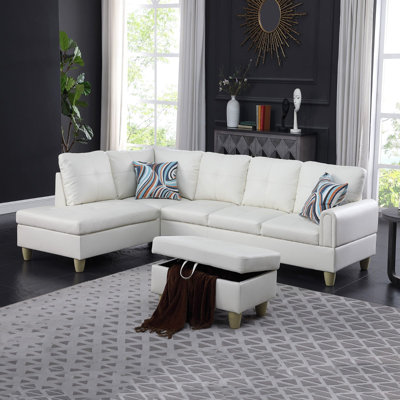 Jayzen 3 - Piece Vegan Sectional