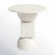 Zed Marble Pedestal End Table