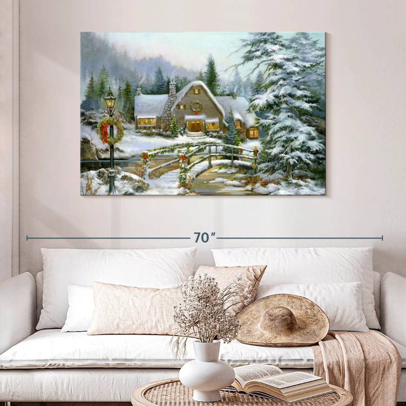 Hiver Noël, H 32 po x l 48 po