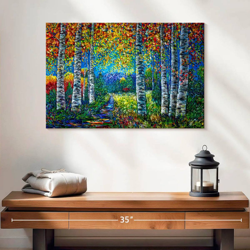 Harnek Nocturne bleu paysage, H 16 po x l 24 po