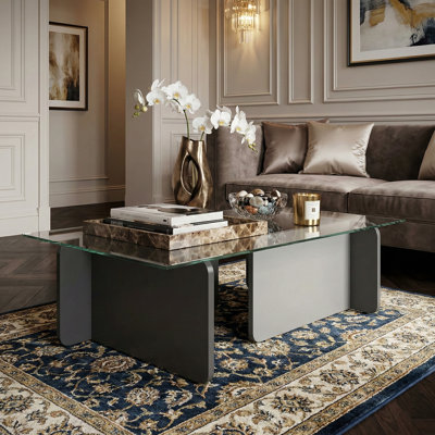 Rectangle Tempered Glass Coffee Table